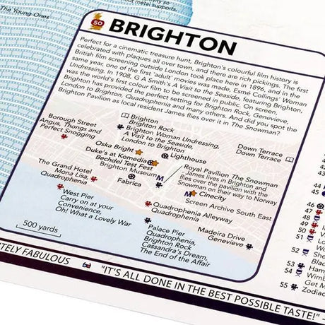 ST&G's Lavishly Produced Great British Film and TV Map-The Trails Shop