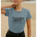 Thames Path National Trail T-Shirt Women's Blue