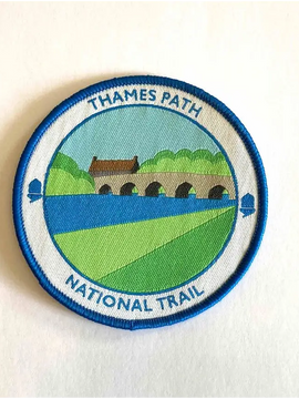 Thames Path woven sew-on badge