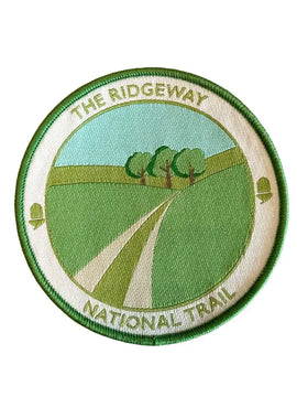 The Ridgeway woven sew-on badge - circular