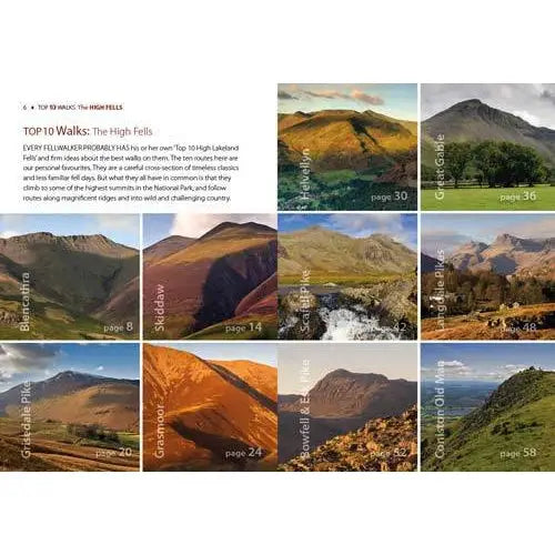 Top 10 Walks - Lake District: High Fells-The Trails Shop