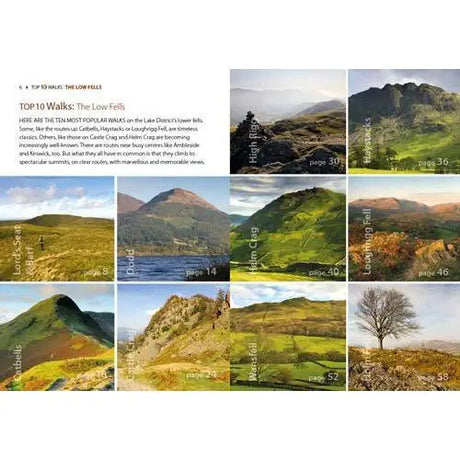 Top 10 Walks - Lake District: Low Fells-The Trails Shop