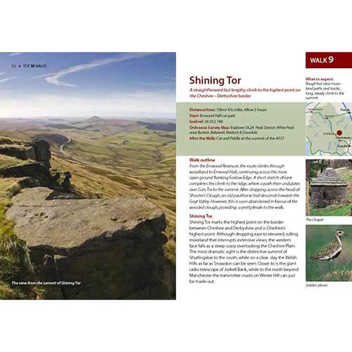 Top 10 Walks Peak District Moors and Tors Shining Tor walk
