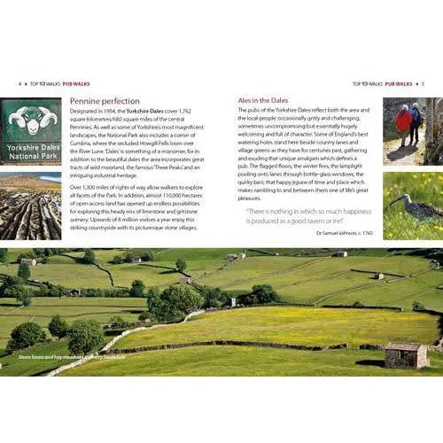 Top 10 Walks - Yorkshire Dales: Pub Walks-The Trails Shop