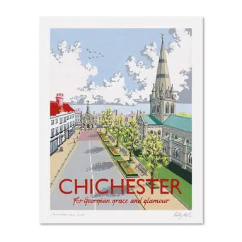 Vintage travel signed prints-Chichester-The Trails Shop