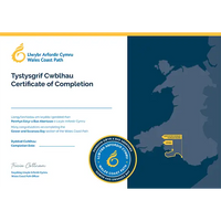 Wales Coast Path Completion Certificate-Gower and Swansea Bay-The Trails Shop