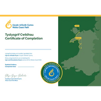 Wales Coast Path Completion Certificate-Llŷn and Snowdonia Coast-The Trails Shop