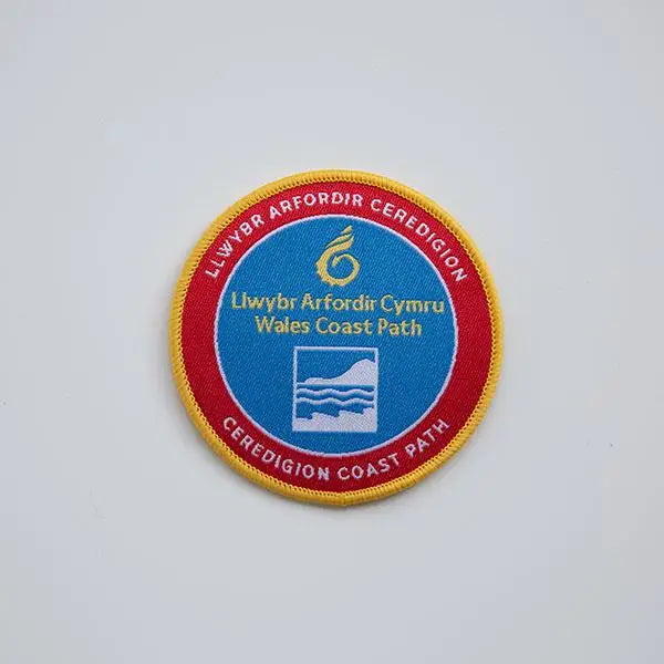 Wales Coast Path woven badge-Ceredigan-The Trails Shop