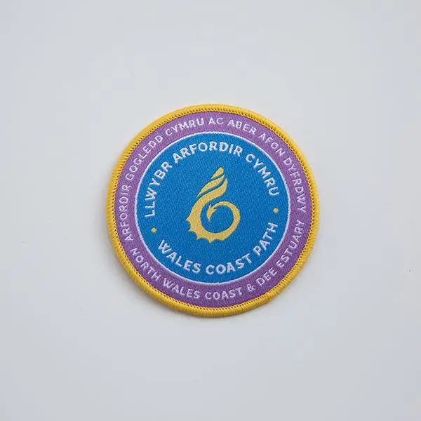 Wales Coast Path woven badge-North Wales Coast and Dee Estuary-The Trails Shop