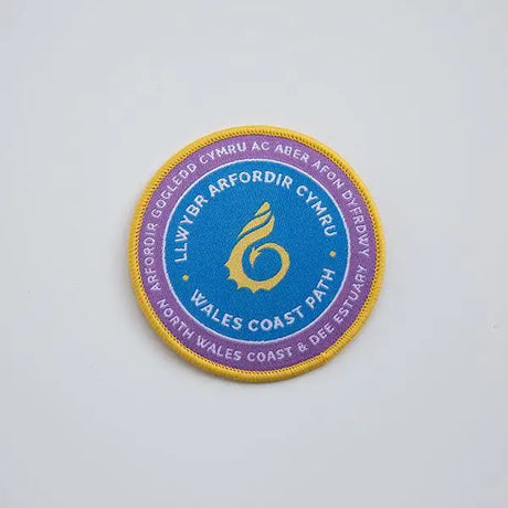 Wales Coast Path woven badge-North Wales Coast and Dee Estuary-The Trails Shop