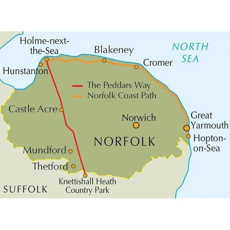 Walking the Peddars Way and Norfolk Coast Path - Cicerone-The Trails Shop