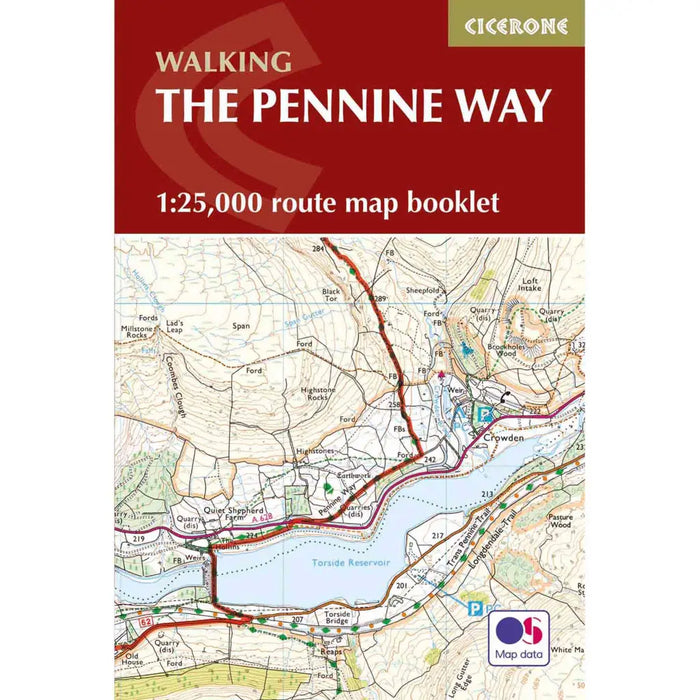 Pennine Way map booklet cicerone cover - The Trails Shop