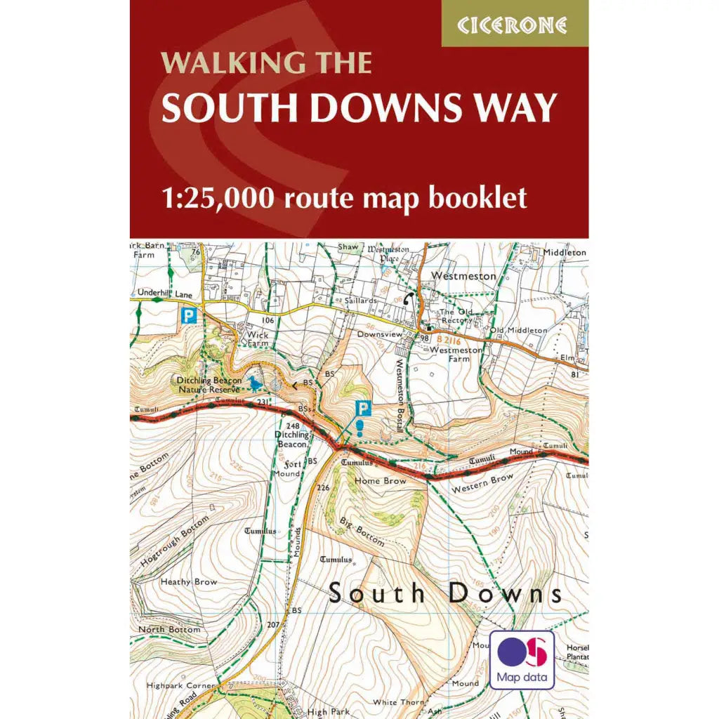 Walking the South Downs Way map booklet The Trails Shop