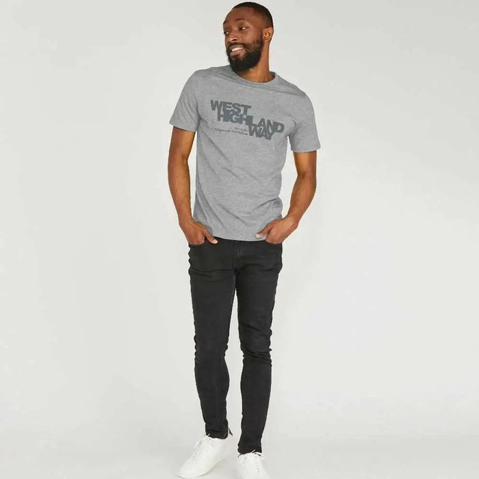 West Highland Way t-shirt from The Trails Shop men's grey