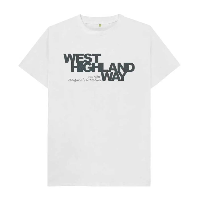 West Highland Way t-shirt from The Trails Shop men's white