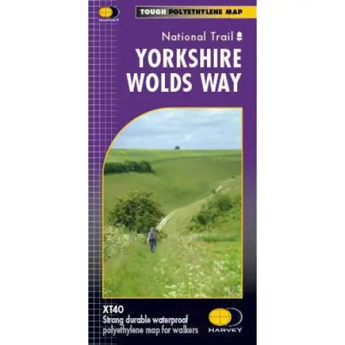 Yorkshire Wolds Way Harvey map-The Trails Shop