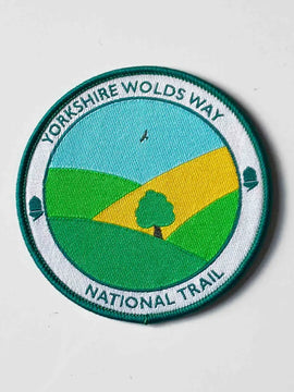 Yorkshire Wolds Way woven sew-on badge
